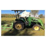 2001 John Deere Compact Tractor & Attachments 4600