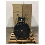 Banding Cart & Filing Cabinets