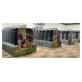 (83) Wooden Football Lockers OFFSITE