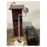 Podium, Portable PA, & Lamp