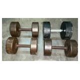 (4) Assorted Dumbbells OFFSITE
