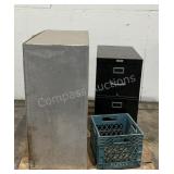 Metal Cabinet, Filing Cabinet & Crate