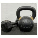 40Lbs Kettlebell & 20Lb Dumbbell