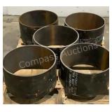 (5) 18"x17-1/2" Steel Pipes