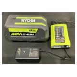 Ryobi 40v Battery & Charger