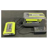 Ryobi 40v Battery & Charger
