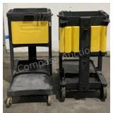 (2) Rubbermaid Janitorial Carts
