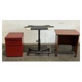Rolling Workstations & Cabinet