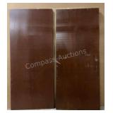 (2) Wooden Doors