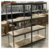 (2) Metal Interlocking Shelf