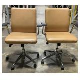 (2) Green Guard Rolling Office Chairs