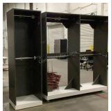 (2) Clothing Rack Cabinets