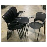 (7) Herman Miller Stackable Chairs