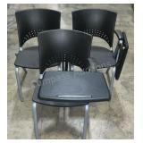 (3) Allseating Tablet Chairs