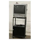 Samsung 27" DVD/VCR Combo TV On Rolling Cart
