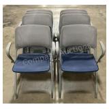 (8) Interlocking Folding Chairs