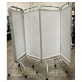 (2) Winco Hospital Screens on Casters