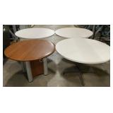 (4) Assorted Round Tables