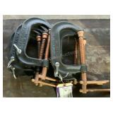 (6) 4" C-Clamps 404