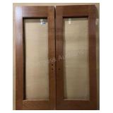 (2) Wooden Doors