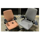 (2) Steel Case Rolling Office Chairs