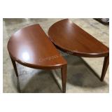 (2) Half Moon Interlocking Tables