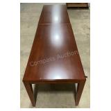 (2) Wooden Interlocking Square Tables