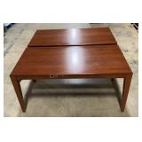 (2) Wooden Interlocking Square Tables