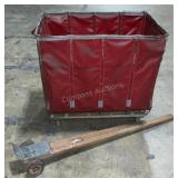 62" Pry Bar & Rolling Laundry Bin