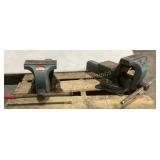 (2) Ridge Tool Co 6-1/2" Swivel Vises