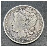 1901 .7734oz Silver Morgan Dollar