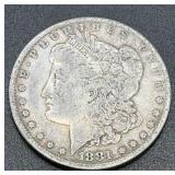 1881 .7734oz Silver Morgan Dollar