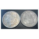 (2) 1921 .7734oz Silver Morgan Dollars