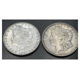 1897 & 1921 .7734oz Silver Morgan Dollars