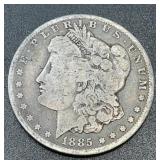 1885 .7734oz Silver Morgan Dollar