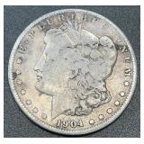 1904 .7734oz Silver Morgan Dollar