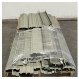 (35) 40" Metal Shelving Parts