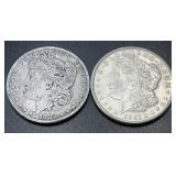 1882 & 1921 .7734oz Silver Morgan Dollars