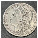 1888 .7734oz Silver Morgan Dollar