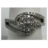 $4,450 Diamond 14 Karat White Gold Ring