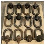(12) 1-1/2" 12 Ton Hoist Rings