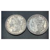 1883 & 1921 .7734oz Silver Morgan Dollars
