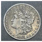 1887 .7734oz Silver Morgan Dollar