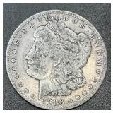 1886 .7734oz Silver Morgan Dollar