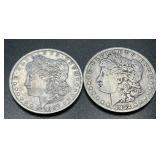 1897 &1892 .7734oz Silver Morgan Dollars