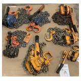 (7) Assorted NON-Working Ratchet Lever Hoist