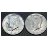 (2) 1964 .3617 Troy Oz Silver Coins