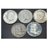 (5) .3617 Troy Oz Silver Coins
