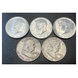 (5) .3617 Troy Oz Silver Coins