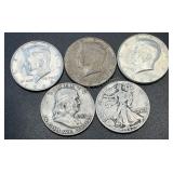 (5) .3617 Troy Oz Silver Coins